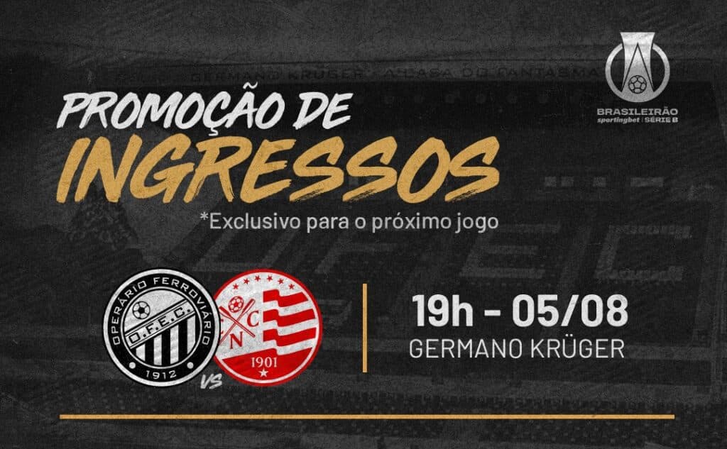 Operário realiza promoção de ingressos para jogo contra o Náutico