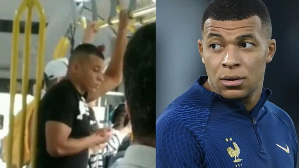 Sósia de Mbappé pega ônibus na capital do PR e chama a atenção na internet