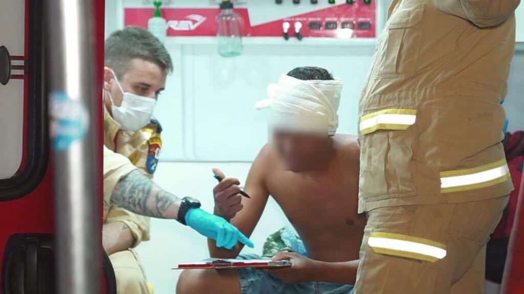 Morador de rua é agredido na região central de PG