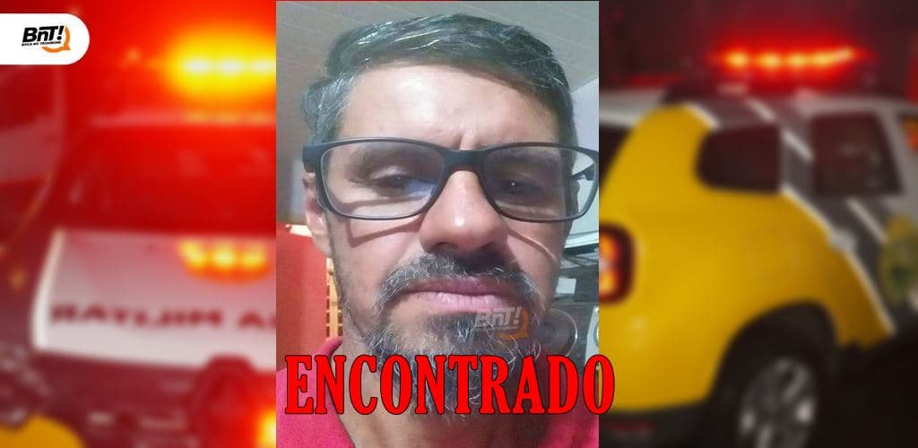 Homem tido como desaparecido é encontrado após 14 dias