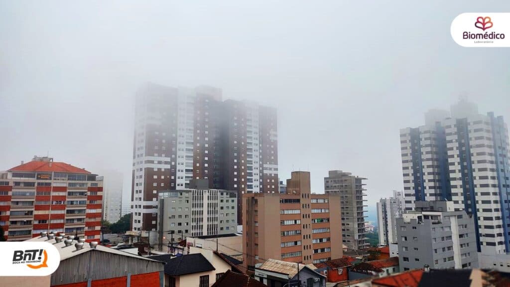 Terça-feira de céu nublado e com chuvisco nos Campos Gerais