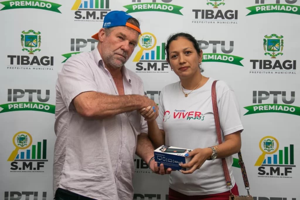 Prefeitura de Tibagi entrega prêmios do IPTU Premiado