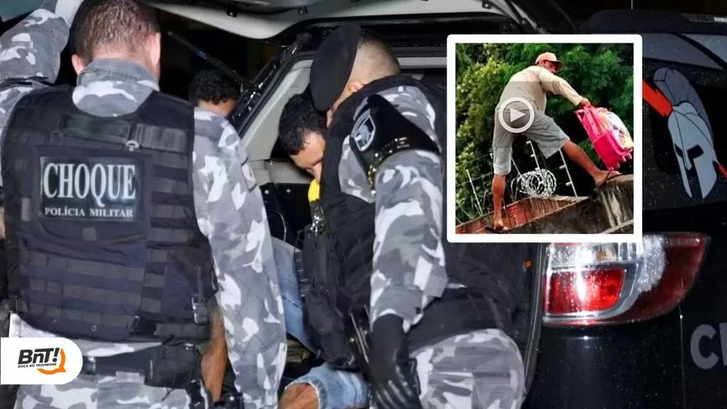 Ladrão flagrado por populares é preso pelo CHOQUE