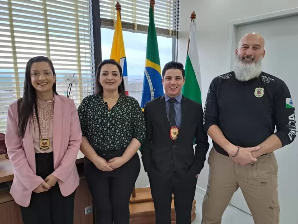 Carambeí recebe novos delegados de Polícia Civil