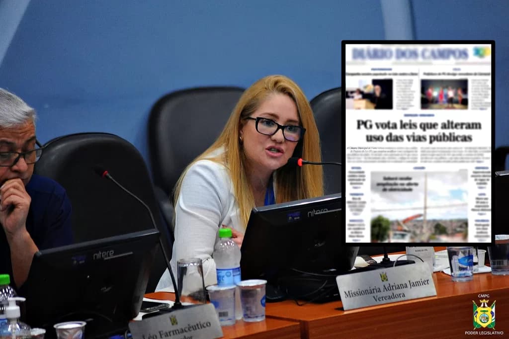 Vereadora repudia jornal de PG que tentou ridicularizar emenda legislativa
