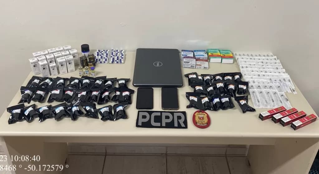 Empresário de Ponta Grossa é preso suspeito de venda e tráfico de anabolizantes