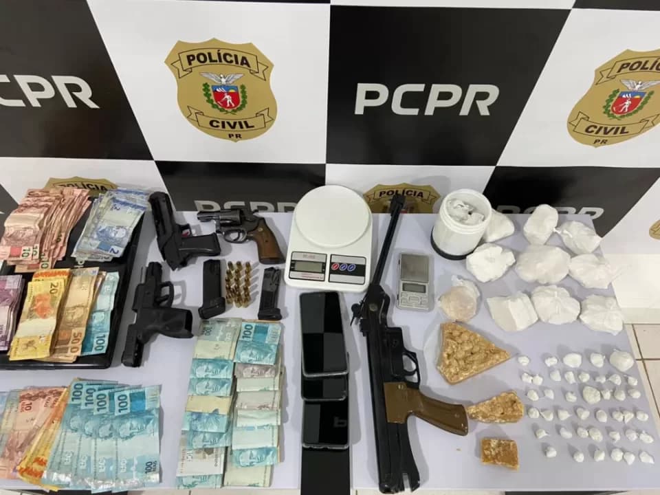 Operação da PC tira mais de R$18 mil do tráfico em Castro