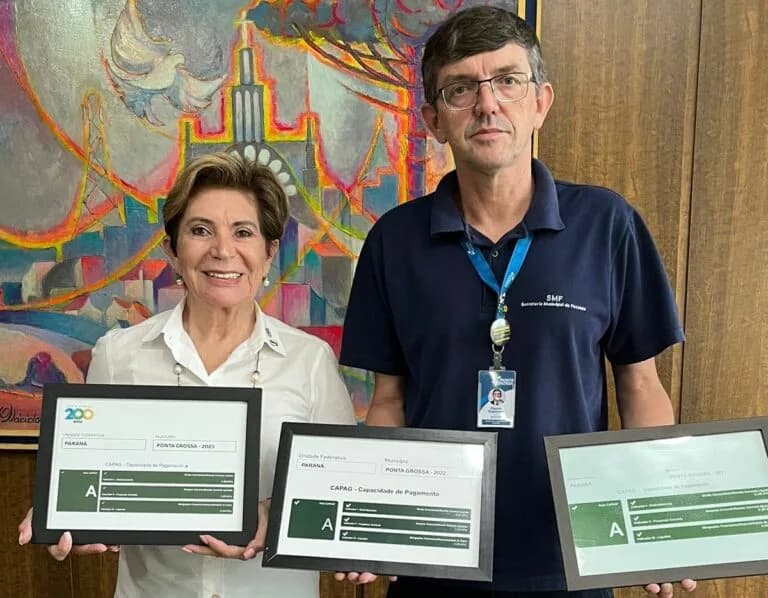 Prefeitura de Ponta Grossa conquista classificação A em capacidade de pagamento