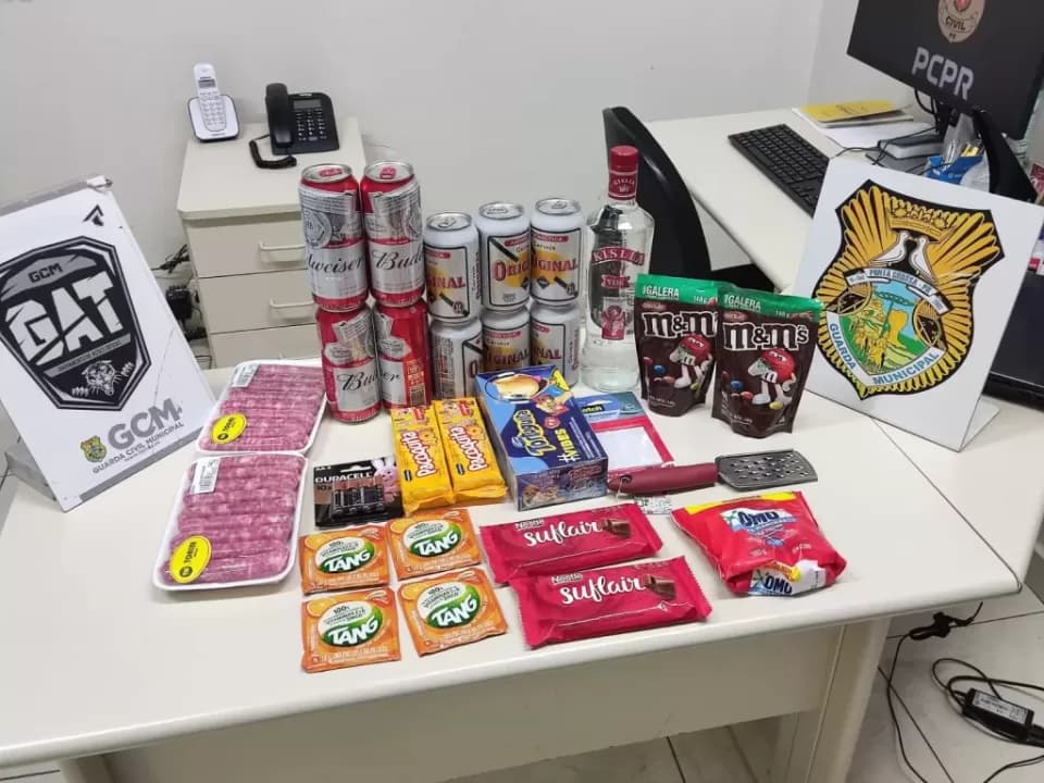 Casal é preso após furtar produtos em mercado de PG