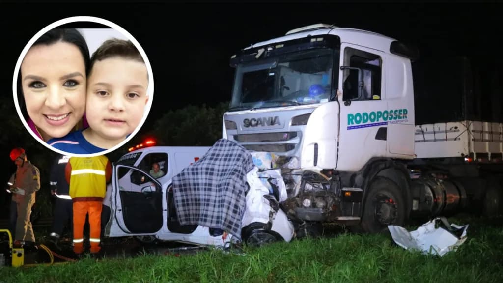 Mãe e filho são as vítimas fatais de grave acidente em PG
