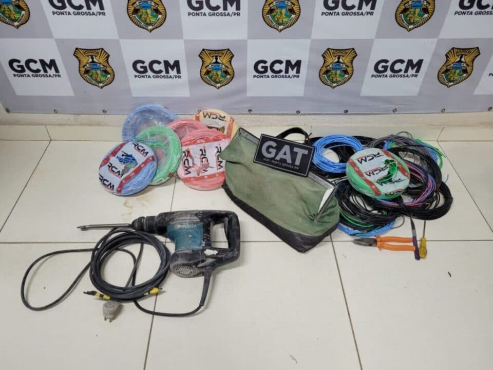 Dupla é presa com produtos de origem suspeita em PG