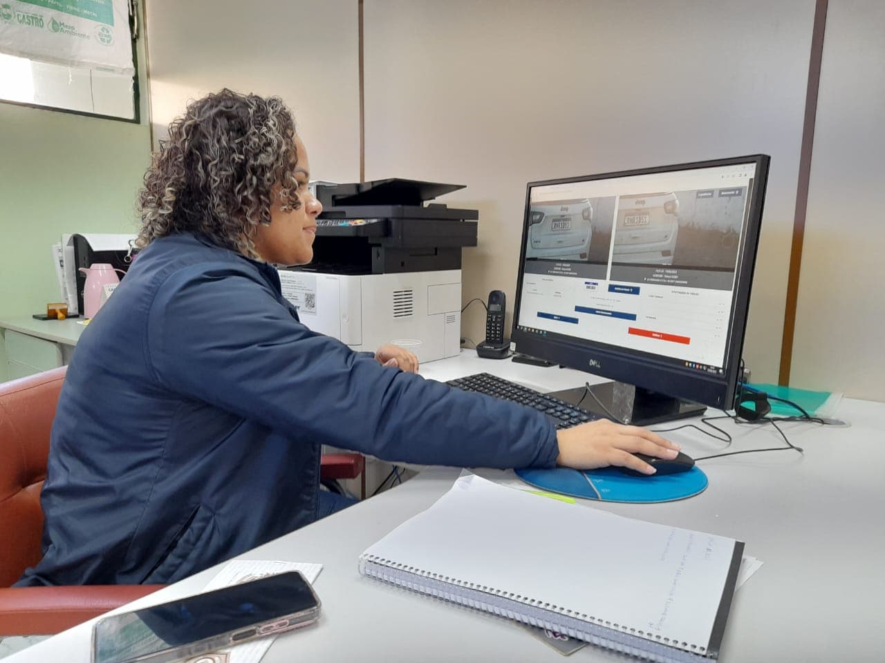 Em Castro, motoristas já podem trocar blocos de papel por créditos para uso do Estar Digital