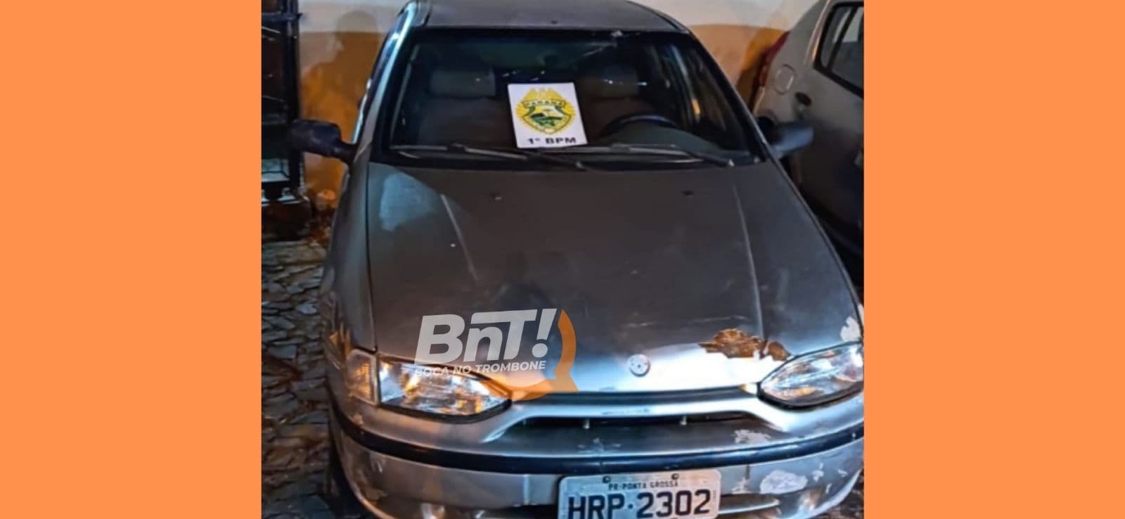 PM recupera carro roubado em Ponta Grossa