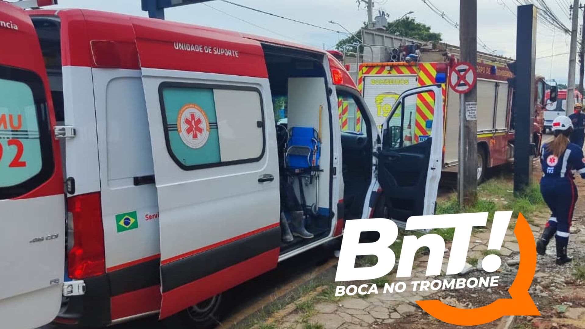 Desabamento em obra em Telêmaco Borba deixa três trabalhadores feridos