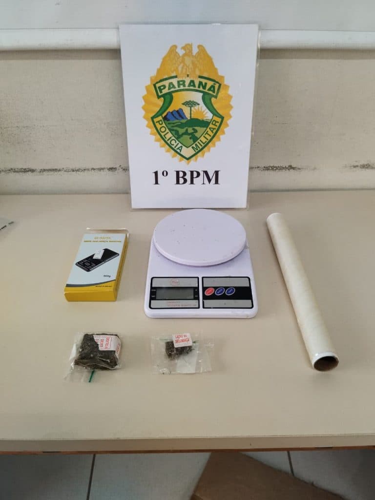 PM e Polícia Civil efetuam prisão por tráfico de drogas em Ponta Grossa
