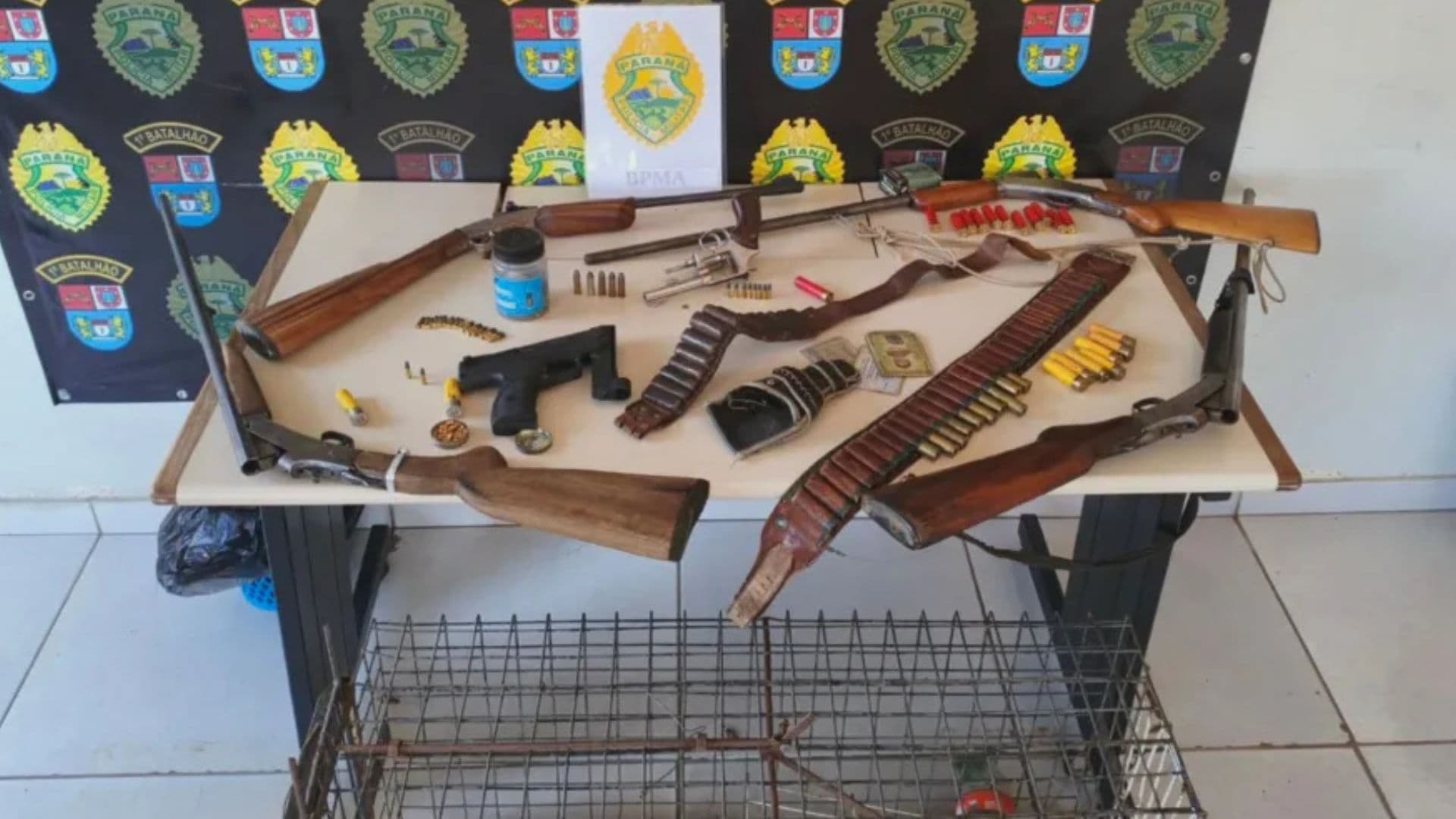 Polícia Ambiental prende três por porte ilegal de arma em área de preservação em PG