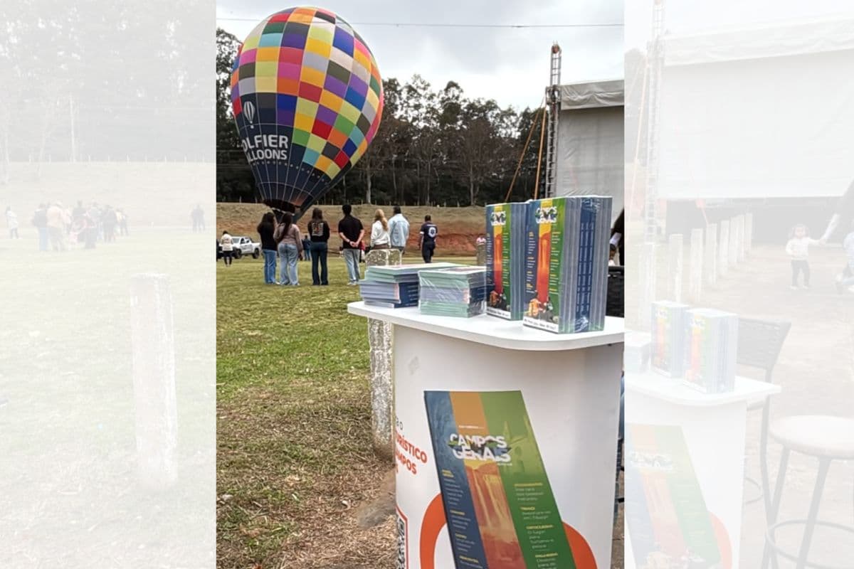 Portal BNT distribui gratuitamente o Guia Conheça Campos Gerais no Festival de Balonismo em PG