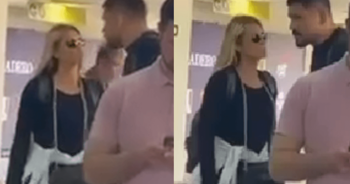 Lívia Andrade é vista com famoso em aeroporto