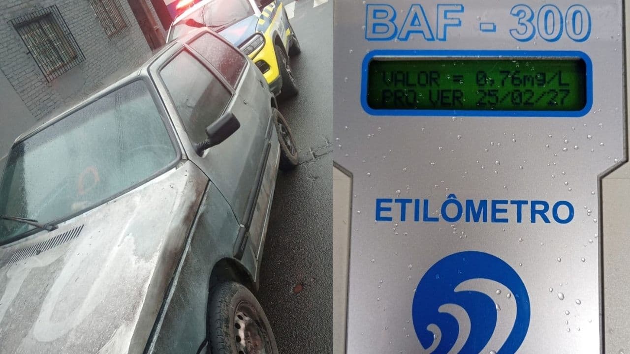 Motorista é preso após ser flagrado embriagado e sem habilitação em Ponta Grossa