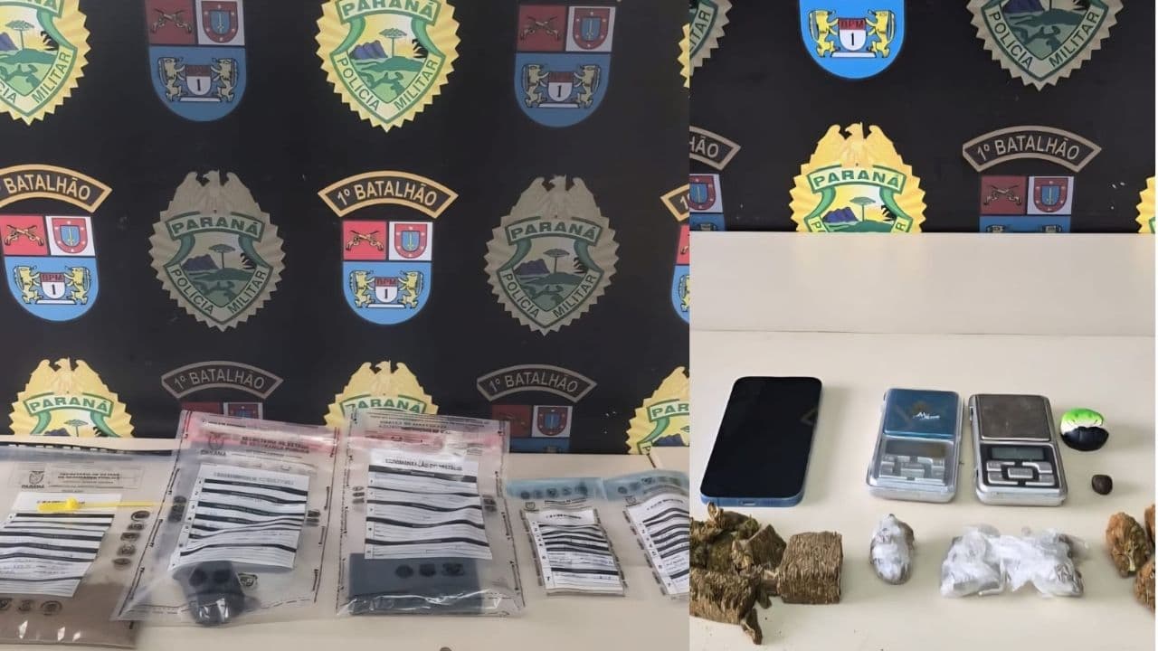 PM realiza operação contra tráfico de drogas em Ponta Grossa e Castro
