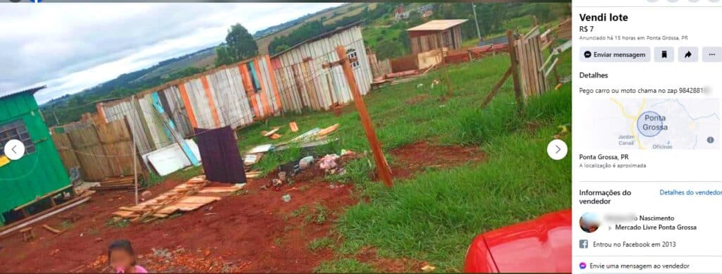 Denúncia: Terrenos de invasão no Andorinhas são vendidos pelas redes sociais