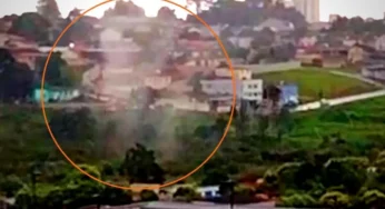 Ventos fortes causam fenômeno semelhante a tornado e assusta moradores em Guarapuava