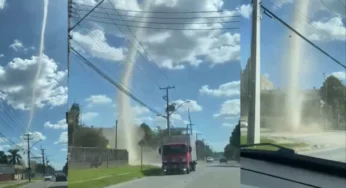 “Redemoinho do Saci” é filmado em cidade do Paraná; Simepar explica fenômeno