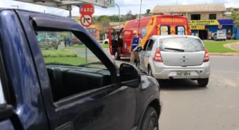 Bombeiros atendem vítima de acidente na Visconde de Taunay