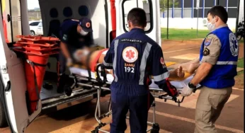Homem fica em estado grave após ser esfaqueado em briga de família em PG