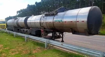 Carga de óleo vegetal é furtada após ser deixada estacionada em posto de PG