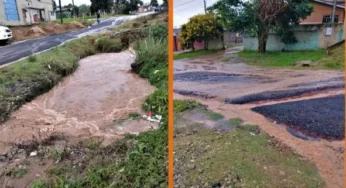 Esgoto transborda e alaga ruas em bairro de PG. Problema perdura há mais de 10 anos