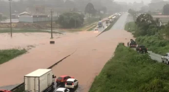 Temporal bloqueia rodovia e provoca estragos em vários bairros de PG