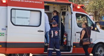 Mulher é socorrida pelo SAMU após sofrer infarto no trabalho em PG
