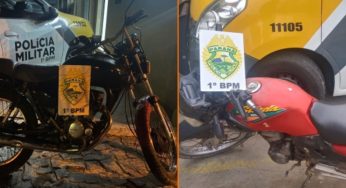 PM recupera duas motocicletas adulteradas em bairros de Ponta Grossa