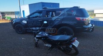 Choque recupera moto furtada e prende condutor em PG