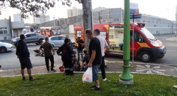 Colisão entre carro e moto na Ernesto Vilela deixa pessoa ferida