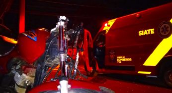 Colisão entre motocicletas deixa duas pessoas feridas em bairro de PG
