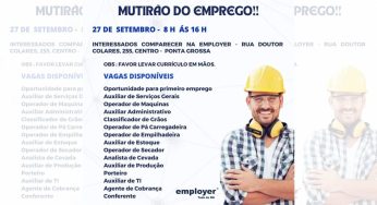 Multirão de Empregos acontece na próxima quarta-feira (27)