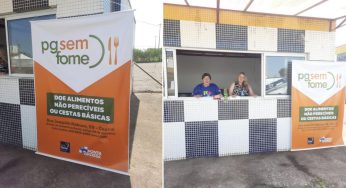 Campanha PG Sem Fome arrecada alimentos na Transforma Agro Paraná 2023