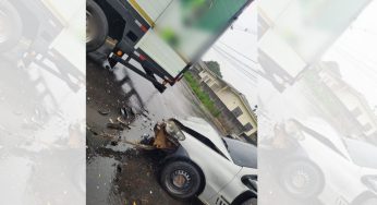 Veículos se envolvem em acidente na Serrinha da Palmeirinha