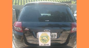 Veículo furtado em PG é recuperado pela Polícia Militar