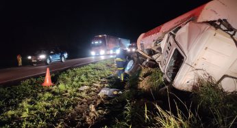 Motorista de caminhão morre em acidente na BR-277