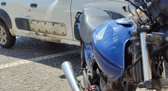 Motociclista colide na lateral de carro em bairro de Ponta Grossa