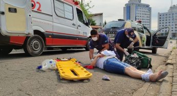 Idosa é atropelada por carro na Vila Estrela