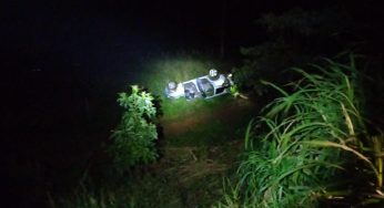 Homem e criança ficam feridos após caminhão colidir contra carro na BR-376 em PG