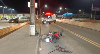 Acidente deixa dois motociclistas feridos na Souza Naves, em PG
