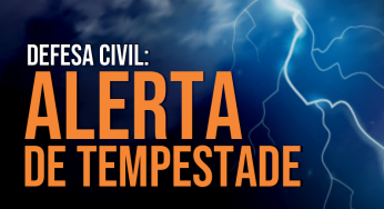 Novo alerta para temporal com granizo e ventos de até 100km/h na região