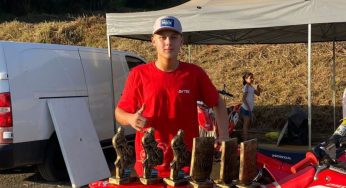 Piloto de Ponta Grossa conquista vitórias em campeonato de velocross