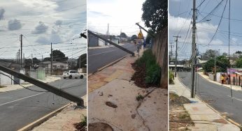Caminhoneiro foge após derrubar poste de luz e deixar mais de 300 casas sem luz no Boa Vista