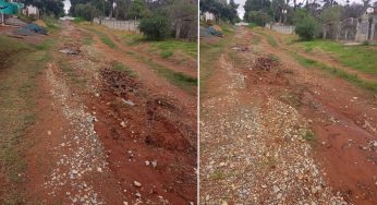 Moradores do Guaragi expõem condições precárias de rua e exigem ação da prefeitura